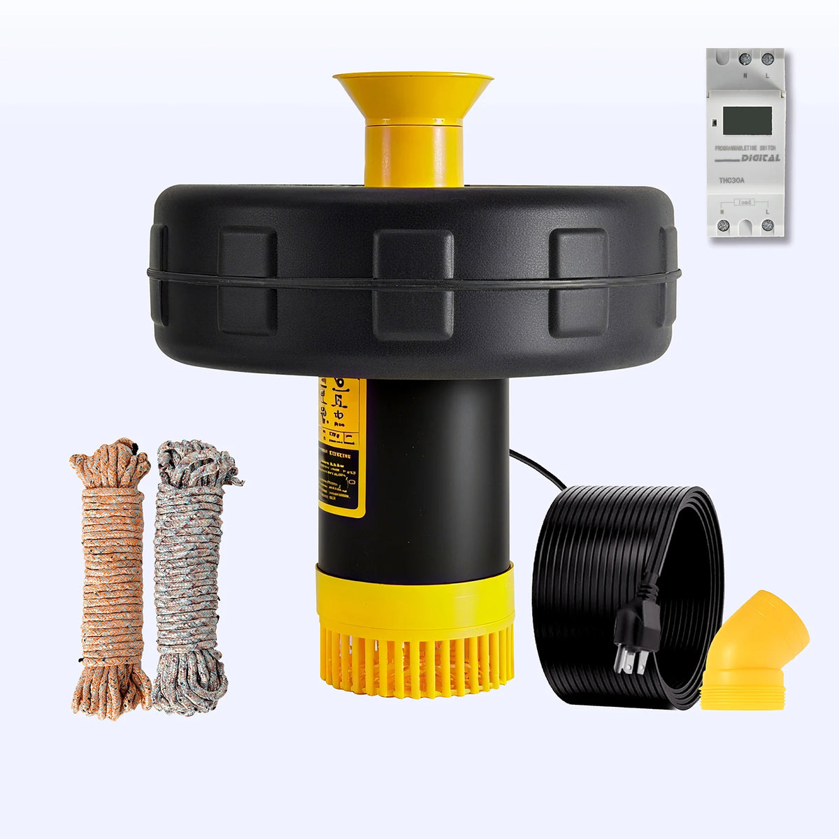 Yanaso Pond Fountain Aerator Pump with Timer and Spray Patterns