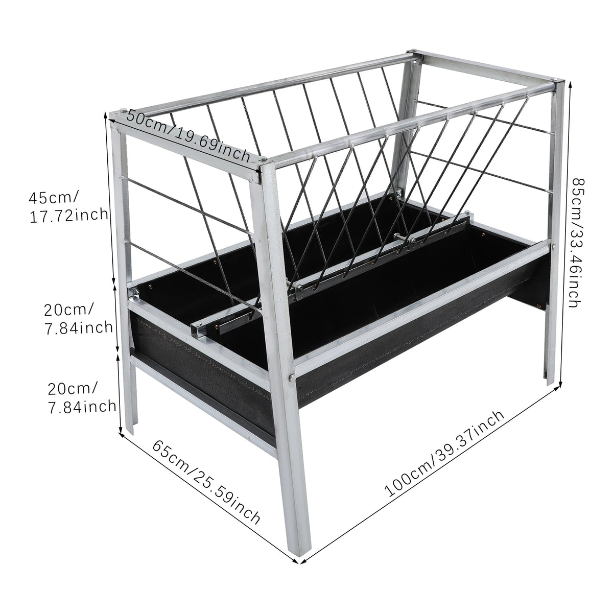 Heavy Duty Steel Livestock Feed Trough For Goats And Sheep