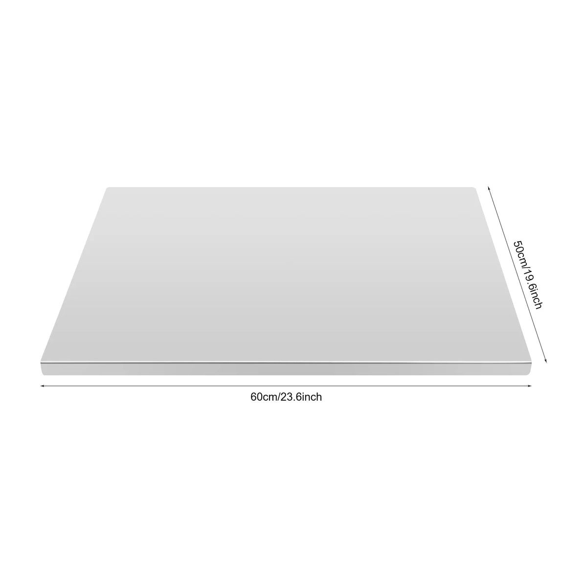 Professional Stainless Steel Chopping Board With Folded Edge