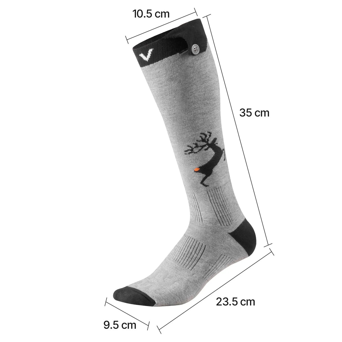 SucceBuy Heated Socks 6000mAh Battery Powered Rechargeable Heating Socks w/ 4 Heating Levels Electric Heated Sock w/ APP Control