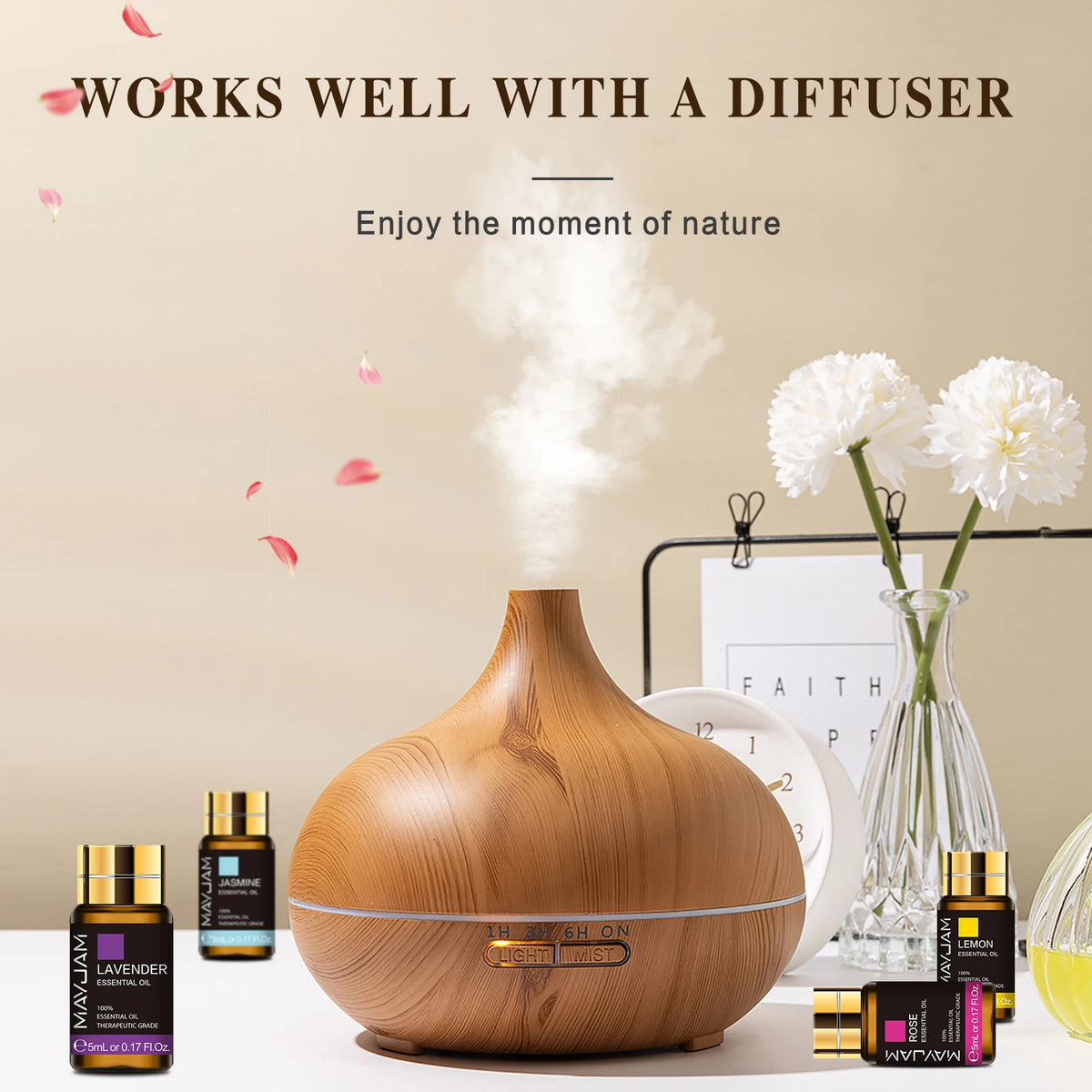 Mayjam Pure Essential Oils Set For Humidifier Diffuser And Candles
