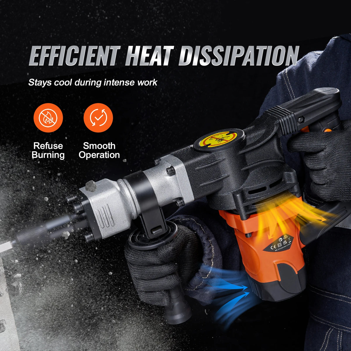 SucceBuy Heavy Duty Electric Jackhammer Concrete Breaker
