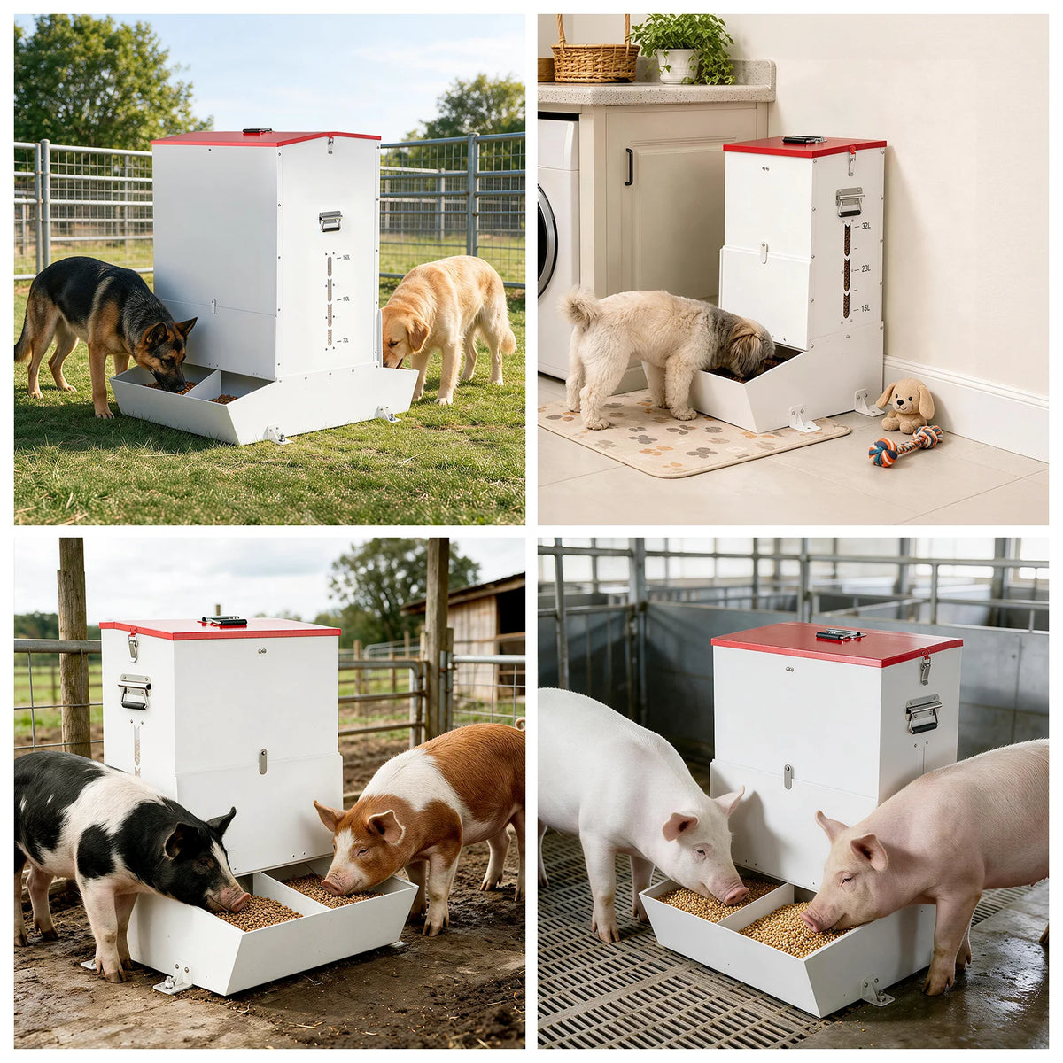 Automatic Stainless Steel Gravity Feeder For Farm Animals
