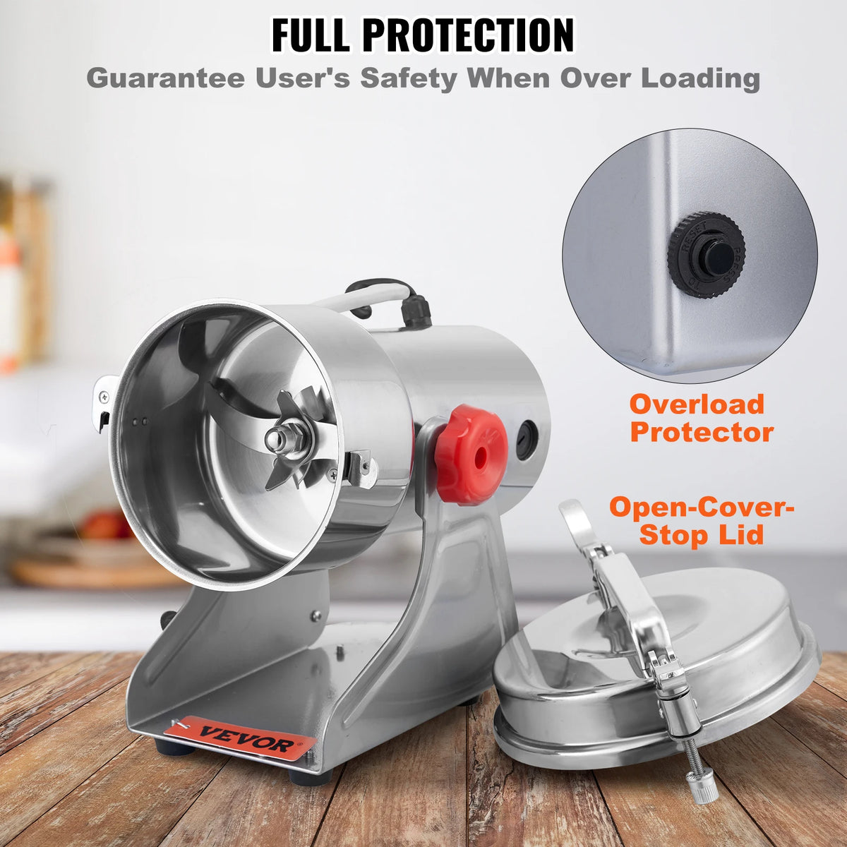 SucceBuy Commercial Electric Grain And Spice Mill Grinder