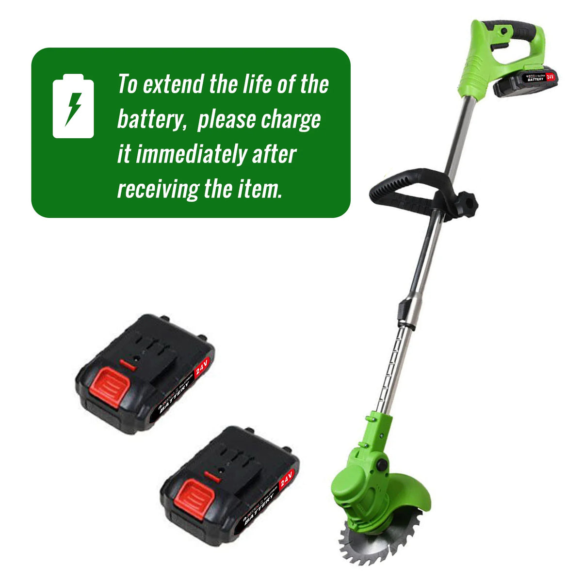 Brushless Telescopic 2 In 1 Cordless Lawn Mower Trimmer