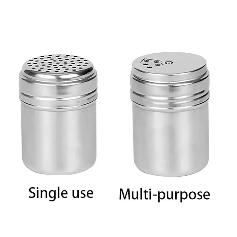 Stainless Steel Spice Jar With Secure Rotating Lid For Kitchen