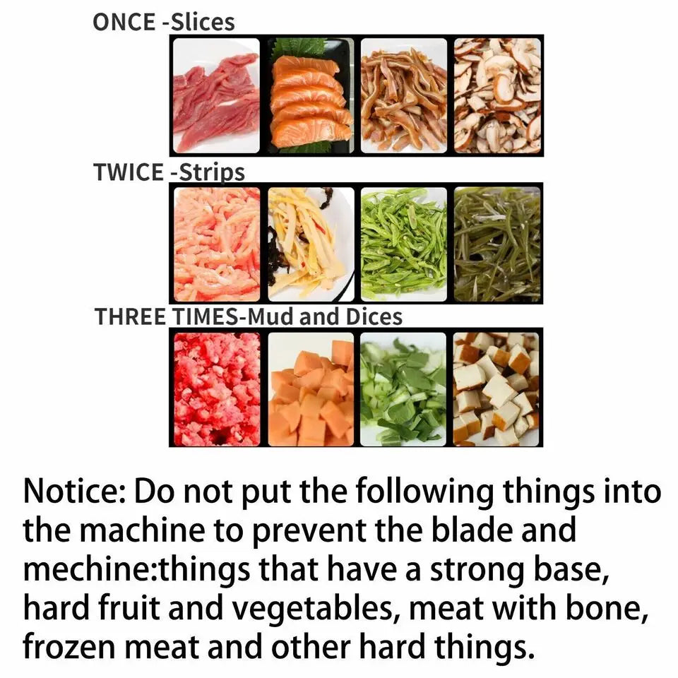 Commercial Stainless Steel Electric Meat And Vegetable Slicer