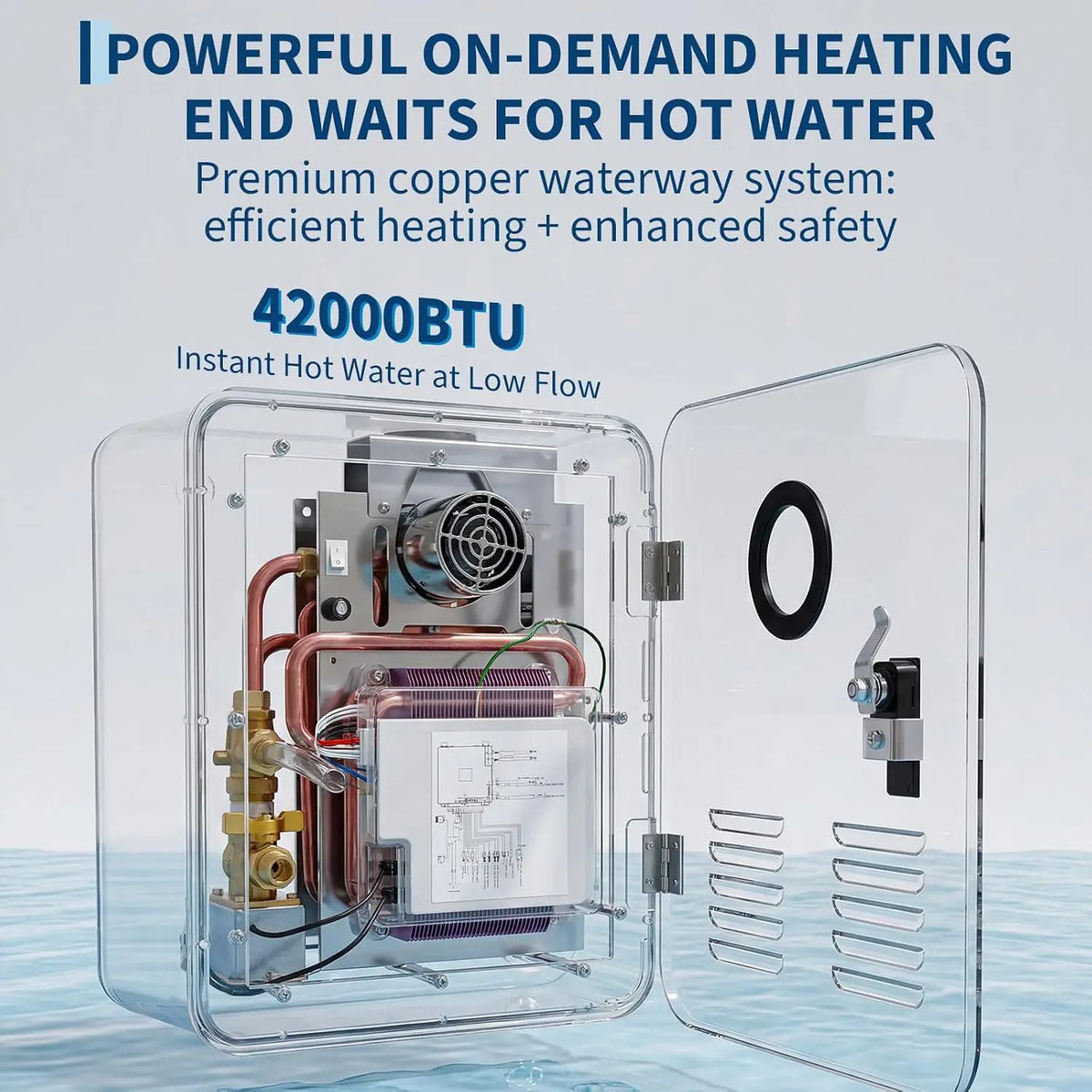 Tankless RV Water Heater With Instant On Demand Hot Water