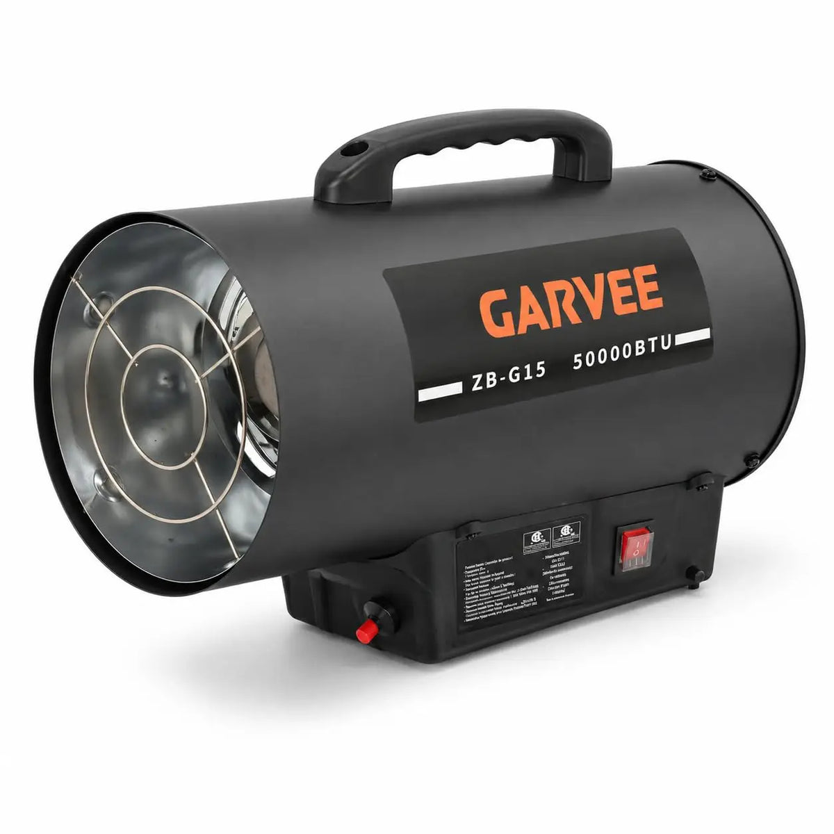 50000 BTU Propane Forced Air Heater, 15KW Portable LP Gas Space Heater With Fan For Garage Workshop Warehouse Farm Jobsite