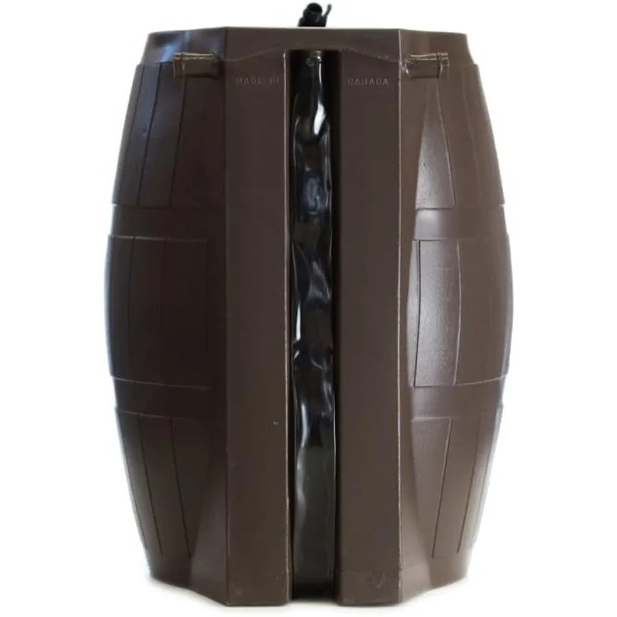 FCMP Outdoor Rain Barrel With Side Spigots And Mesh Screen
