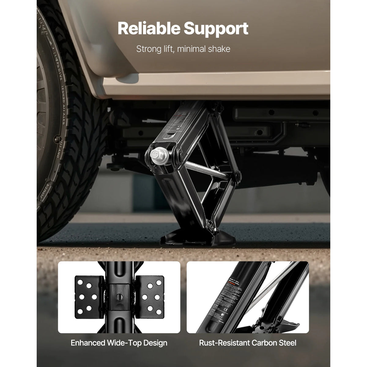 VEVOR 5000/6500/9000lbs RV Scissor Jacks 2/4 PCS RV Stabilizer Leveling Scissor Jacks Heavy Duty Stabilizer Jack Fit for RVs