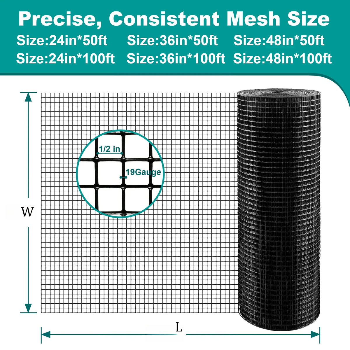 PVC Wire Mesh Roll For Chicken Coop And Poultry Netting