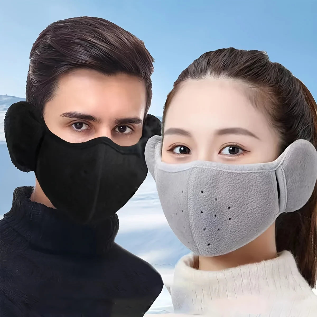 Windproof Winter Fleece Face Mask For Motorcycle And Cycling