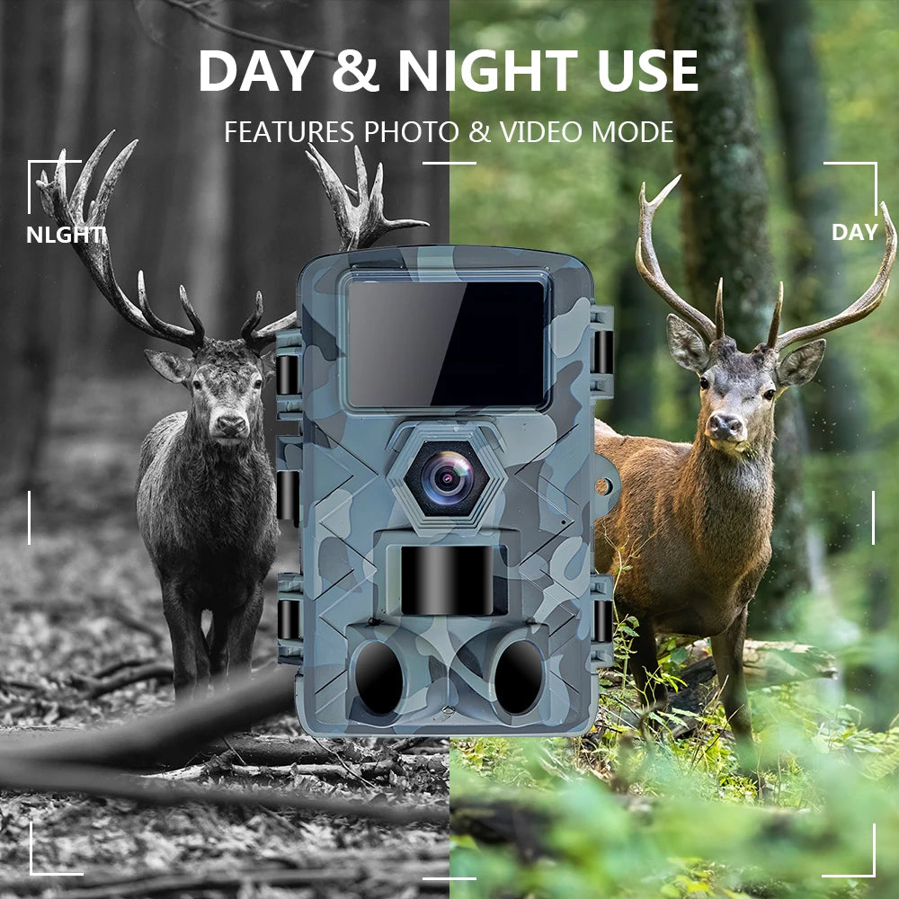 Fargarloo WiFi Trail Camera 60MP App Control IP66 Waterproof