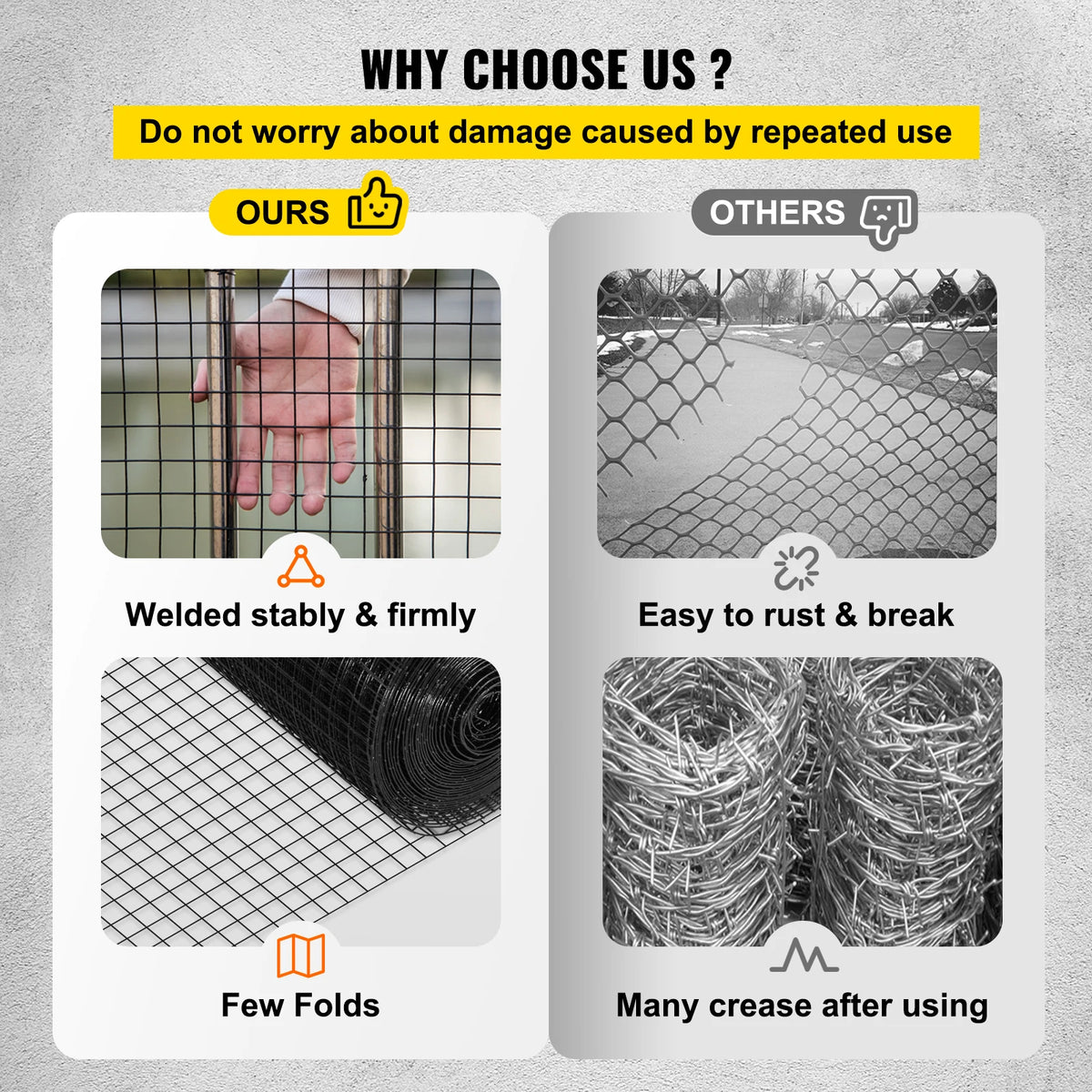SucceBuy Vinyl Coated Welded Wire Fence Hardware Cloth