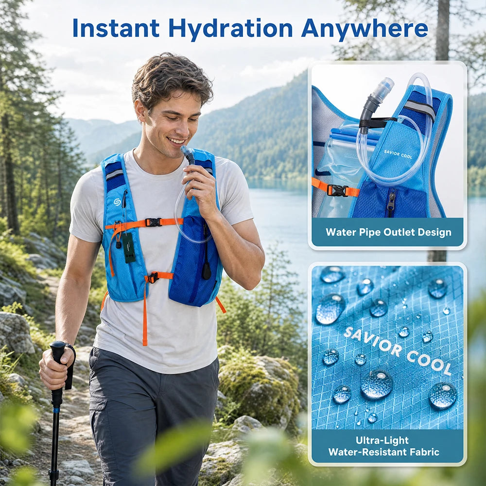 Portable Air Conditioning Cooling Vest With Water Bladder