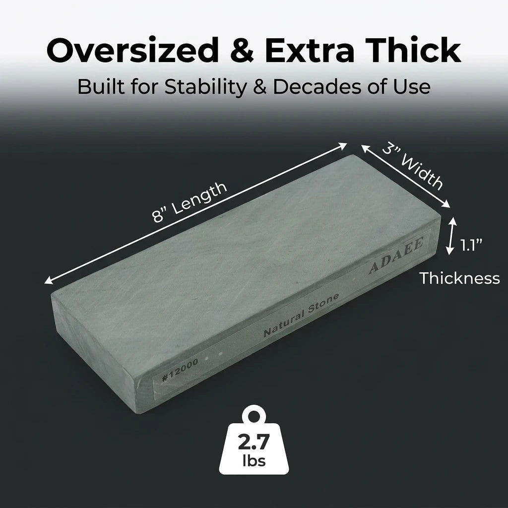 ADAEE 12000 Grit Natural Whetstone Sharpening Stone for Kitchen Knife