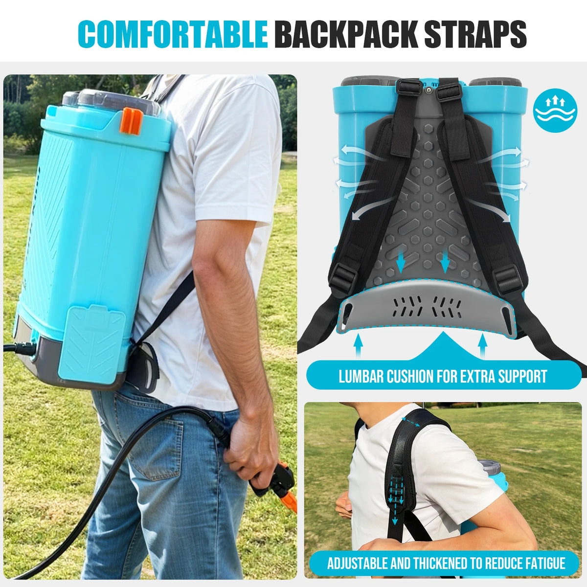 Battery Powered Backpack Sprayer With Electric Pump
