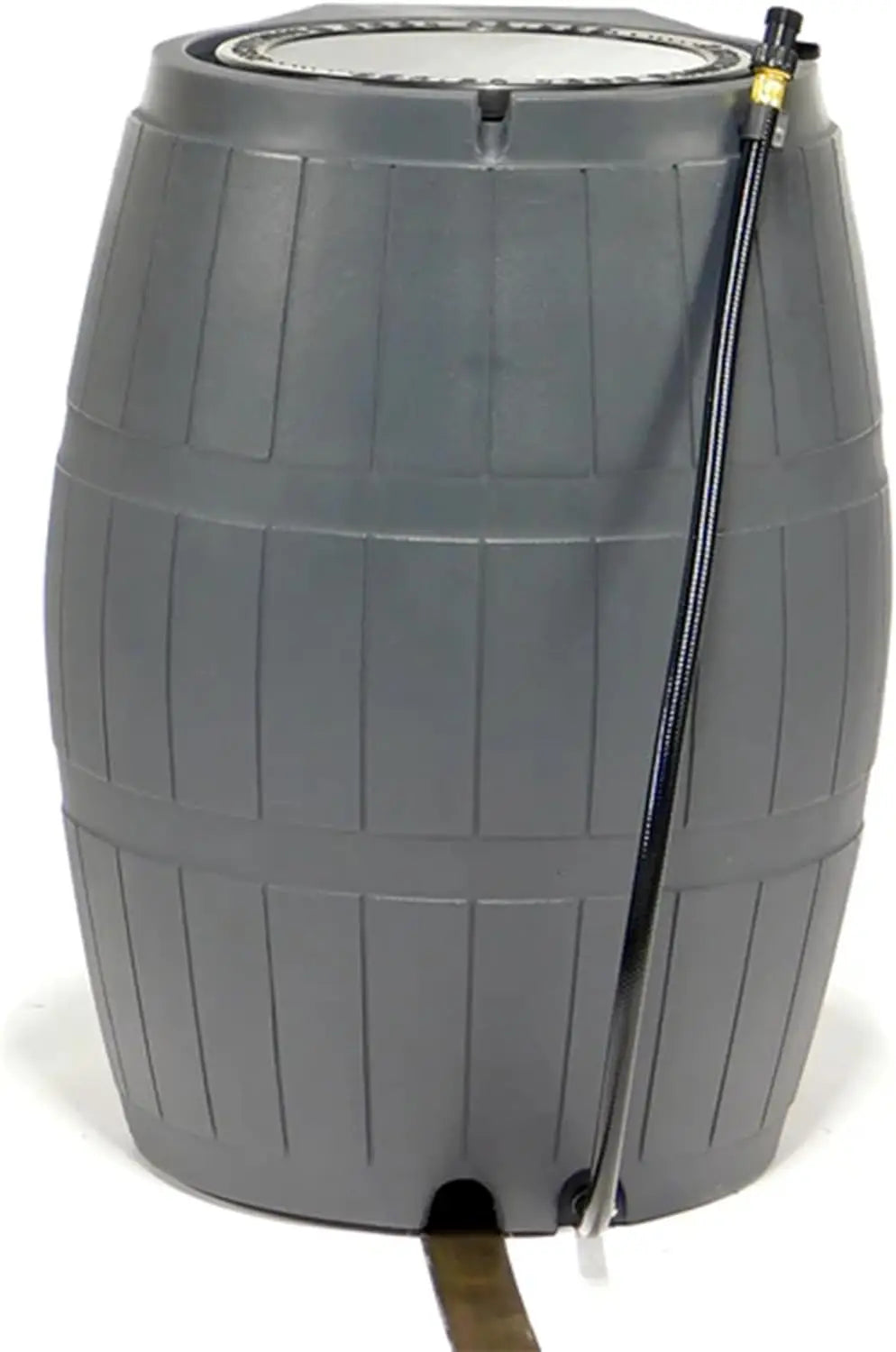 FCMP Outdoor Rain Barrel With Side Spigots And Mesh Screen
