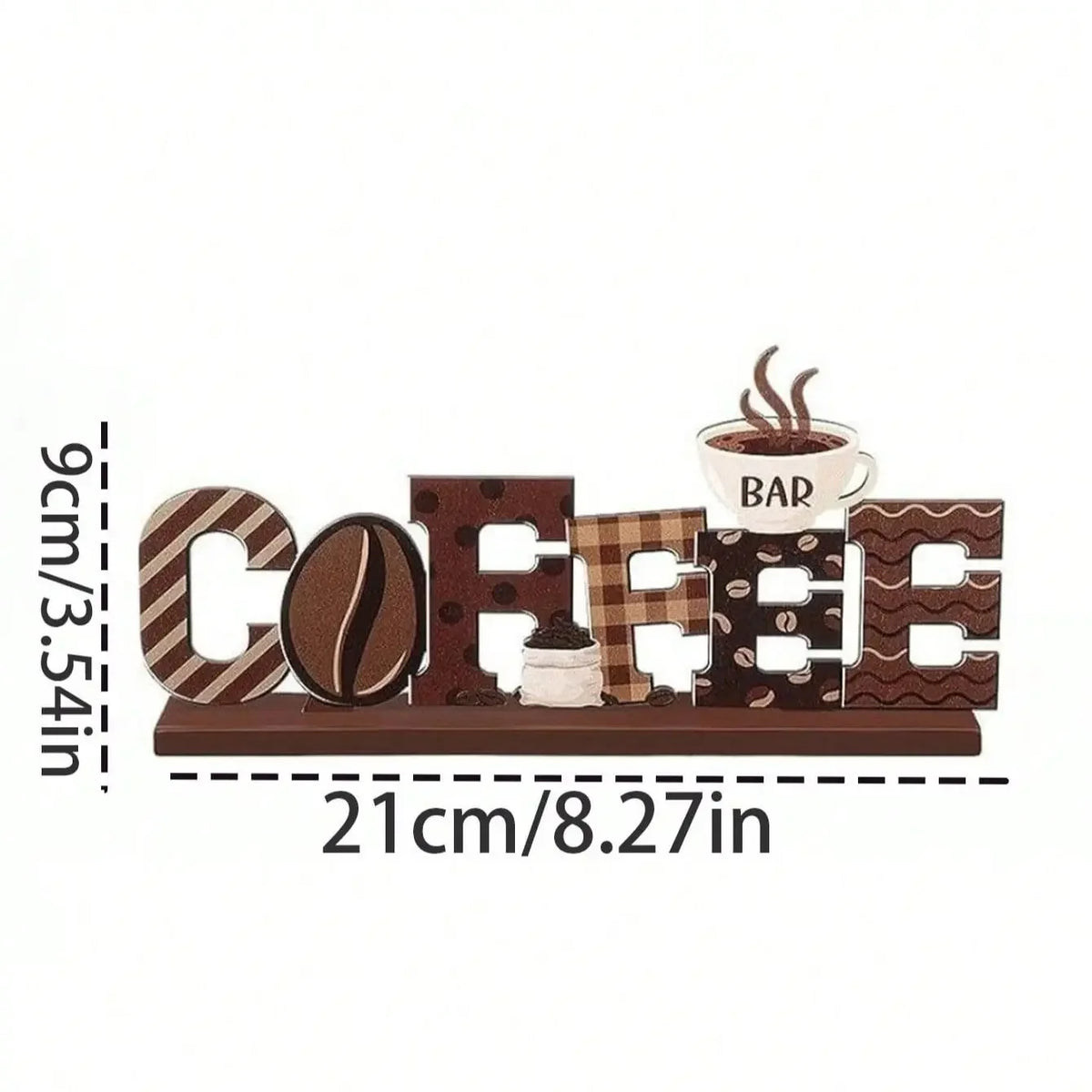 Rustic Style Coffee Bar Decor Sign, Coffee Bar Accessory, Coffee Elf Design, Perfect for Coffee Tables, Enhance Your Space