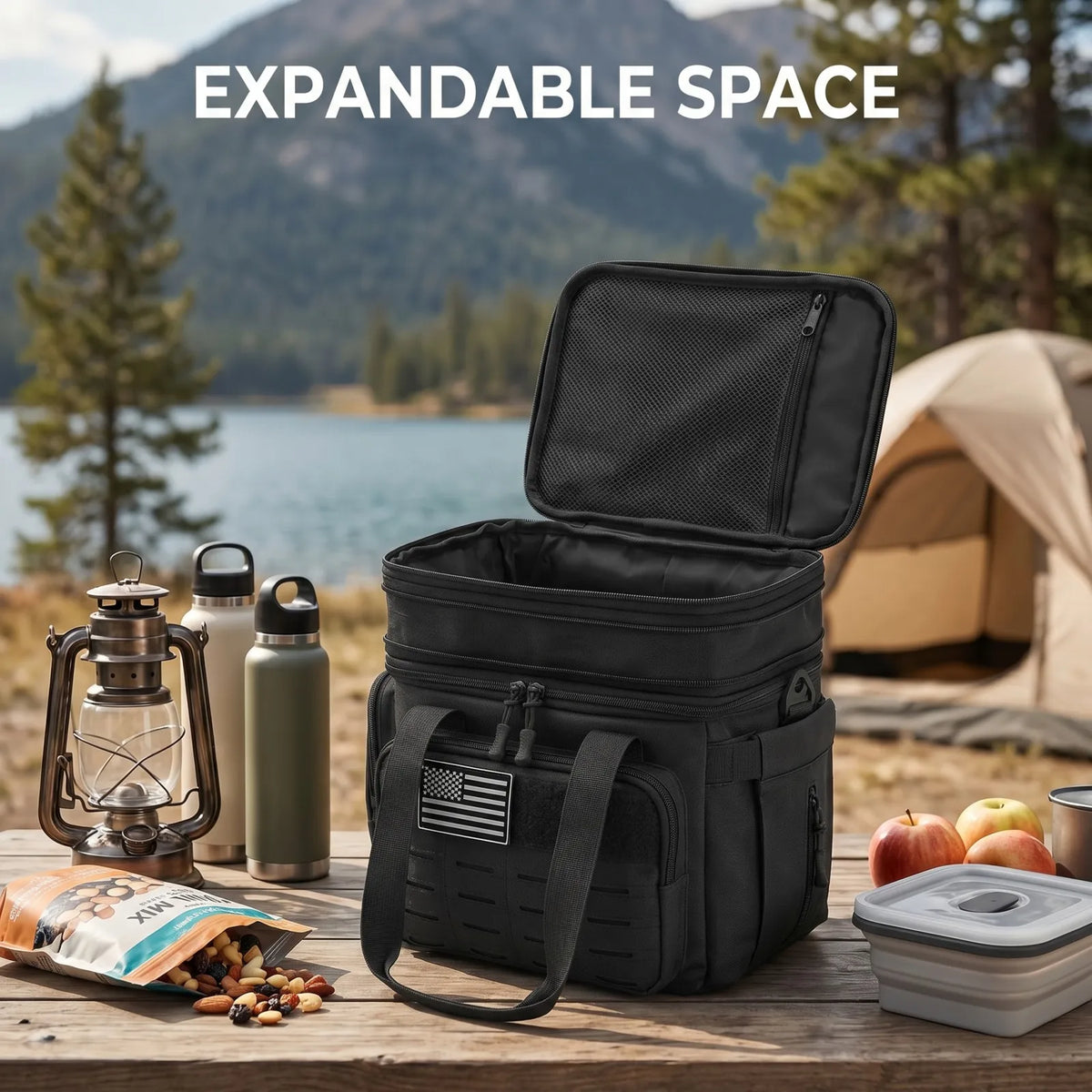 ReFire Gear Expandable Insulated Tactical Lunch Bag Leakproof Thermal Cooler