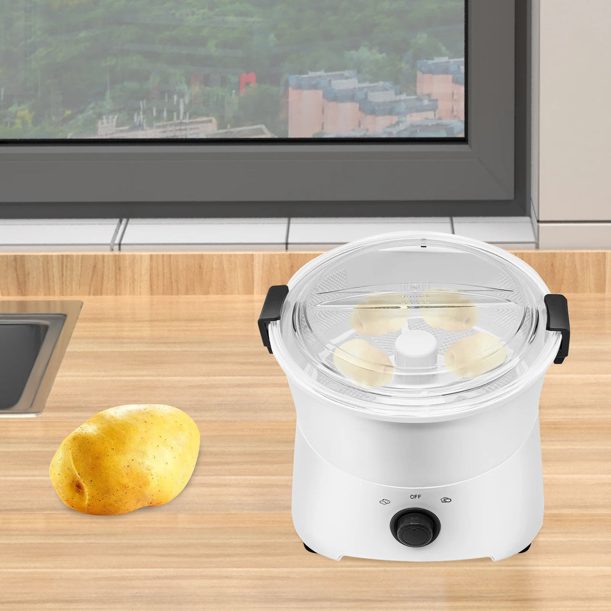 Automatic Electric Potato And Vegetable Peeler One Button Operation