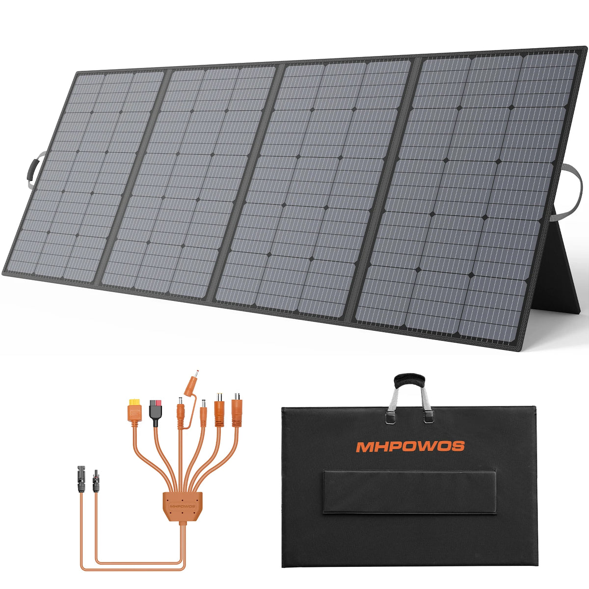 MHPOWOS 400W Foldable Solar Panel Portable IP67 Waterproof Monocrystalline