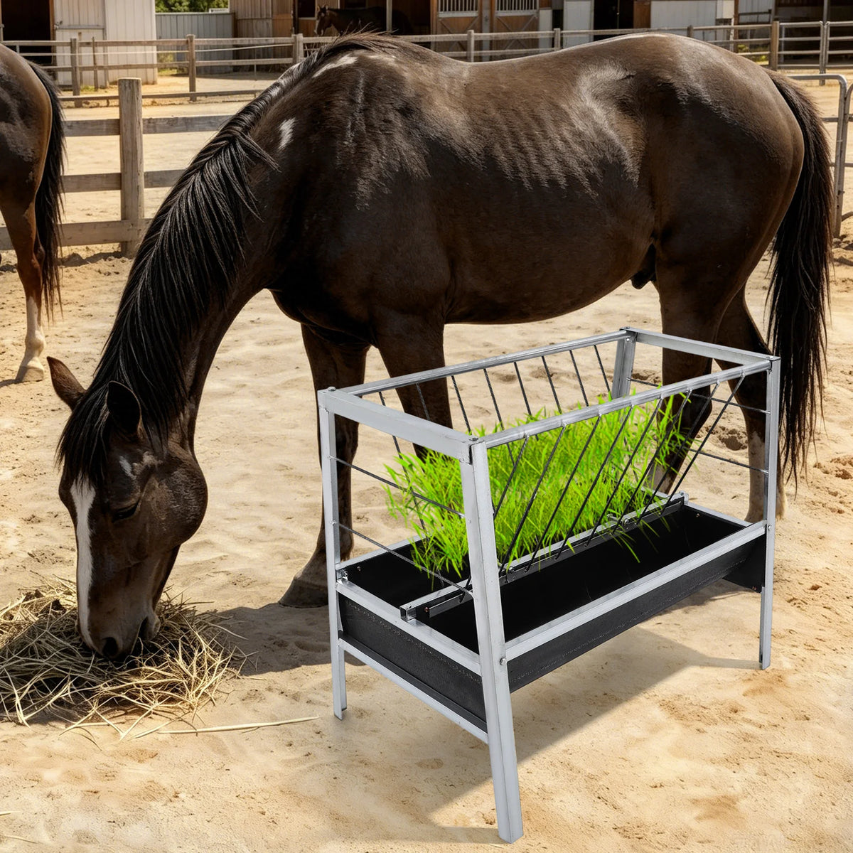 Heavy Duty Steel Livestock Feed Trough For Goats And Sheep