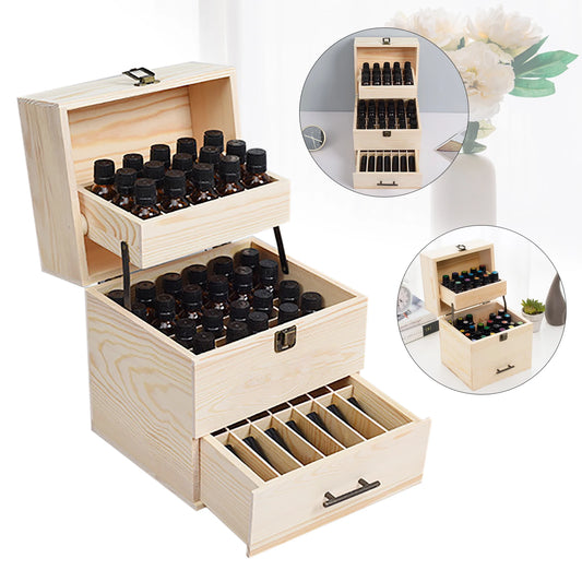 Eco Friendly Wood Essential Oil Storage Box Organizer