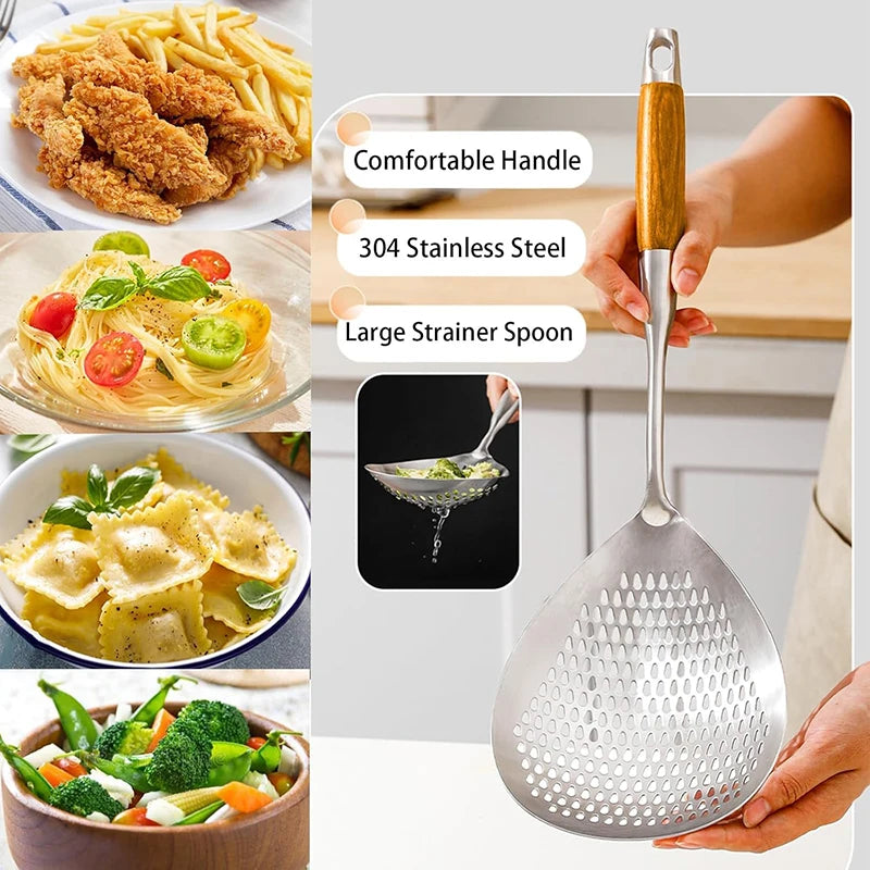 Stainless Steel Spider Strainer Skimmer For Kitchen Cooking
