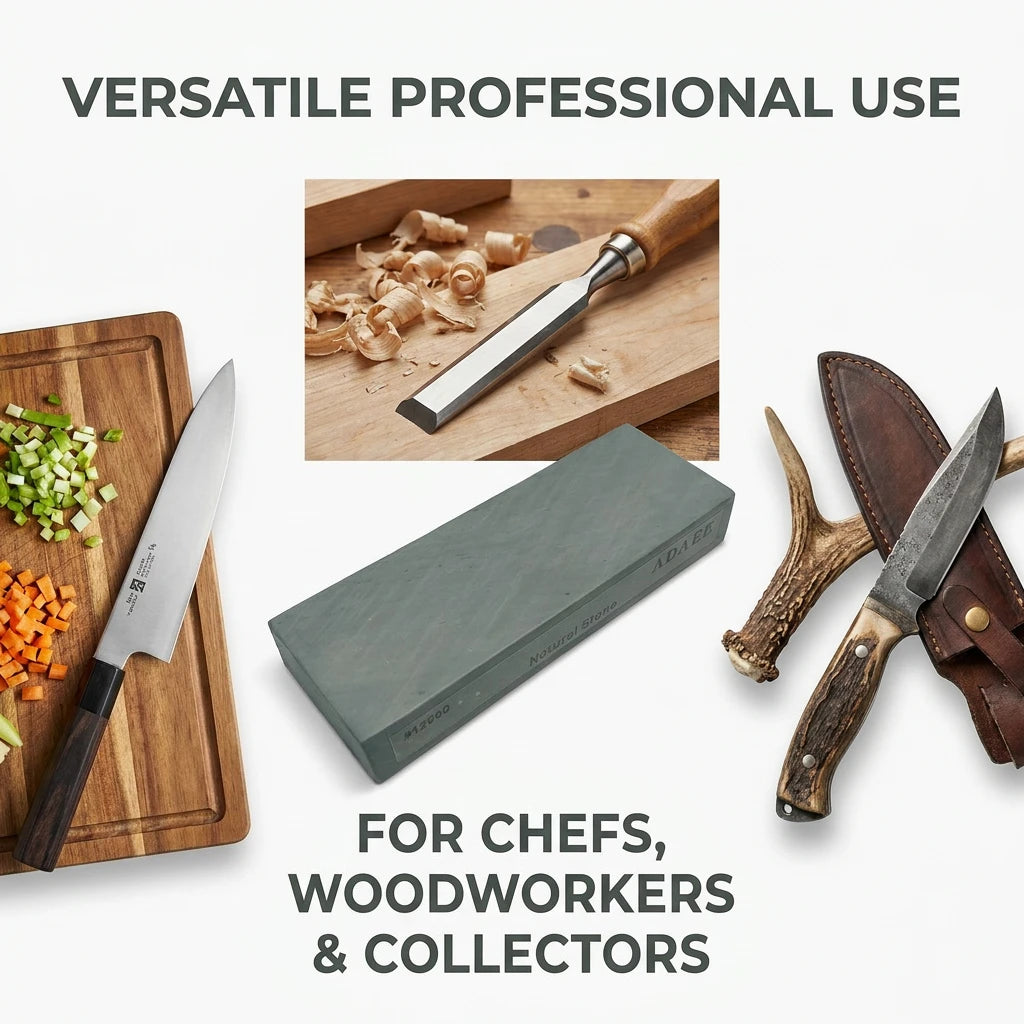 ADAEE 12000 Grit Natural Whetstone Sharpening Stone for Kitchen Knife