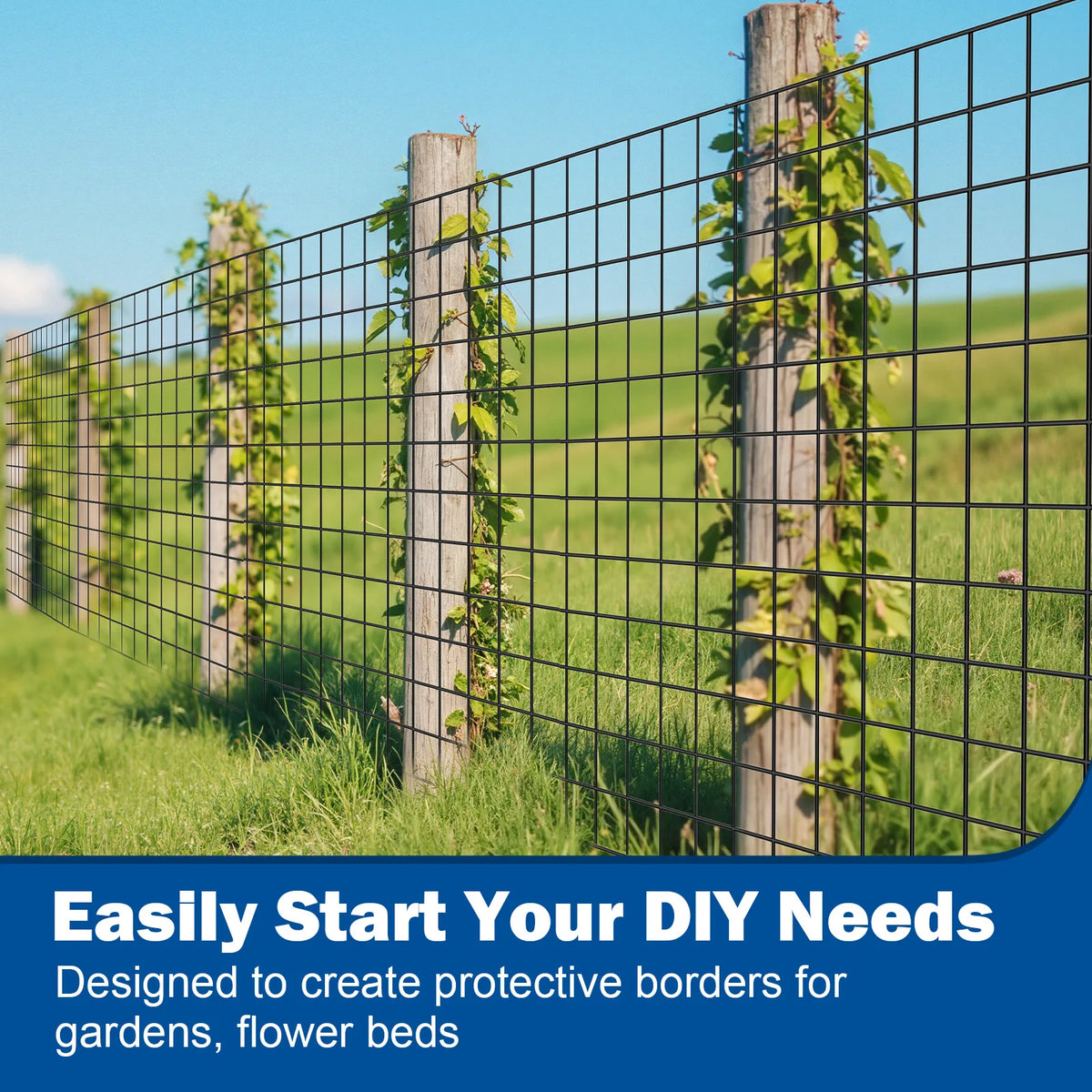 Heavy Duty PVC Coated Welded Wire Fence For Outdoor Property Security