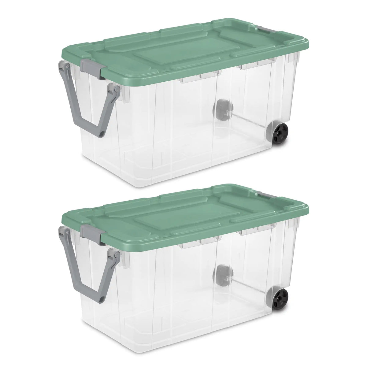 Sterilite Heavy Duty Industrial Wheeled Storage Tote With Handle