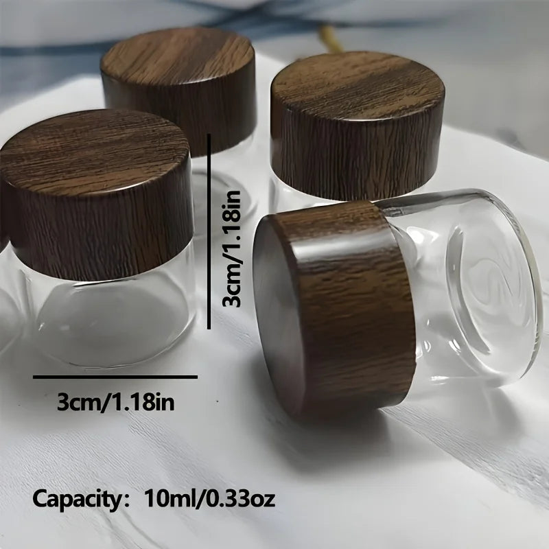 Portable Mini Glass Dispenser Bottles For Travel And Kitchen Use