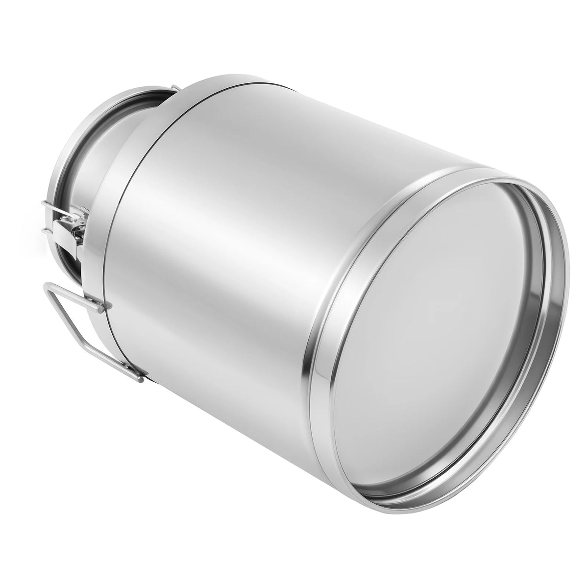 Bymaocar Stainless Steel Milk Container With 3 Secure Locking Lids
