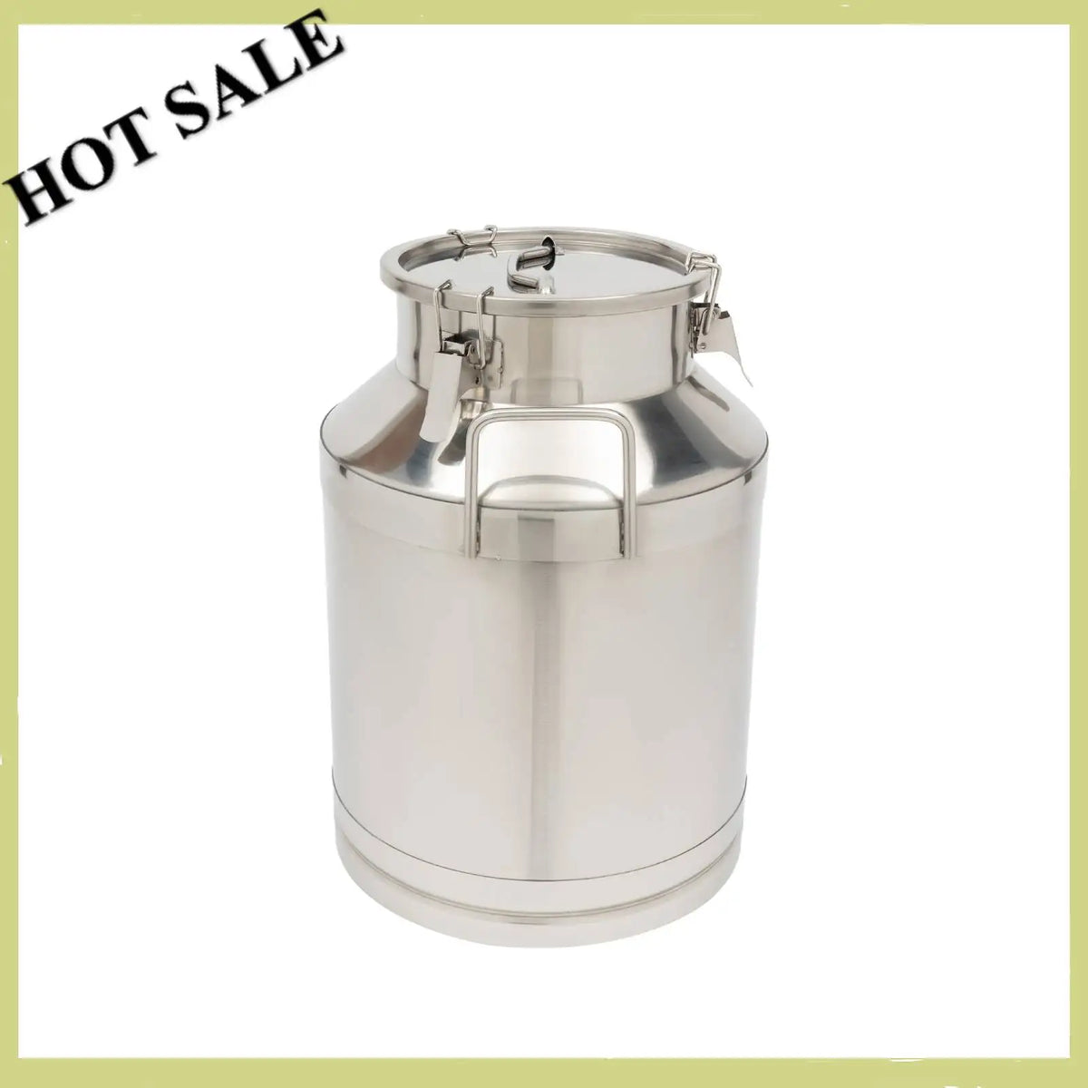 Bymaocar Stainless Steel Milk Container With 3 Secure Locking Lids