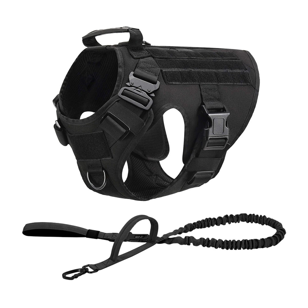 Tactical Padded Nylon Dog Harness For Walking And Training