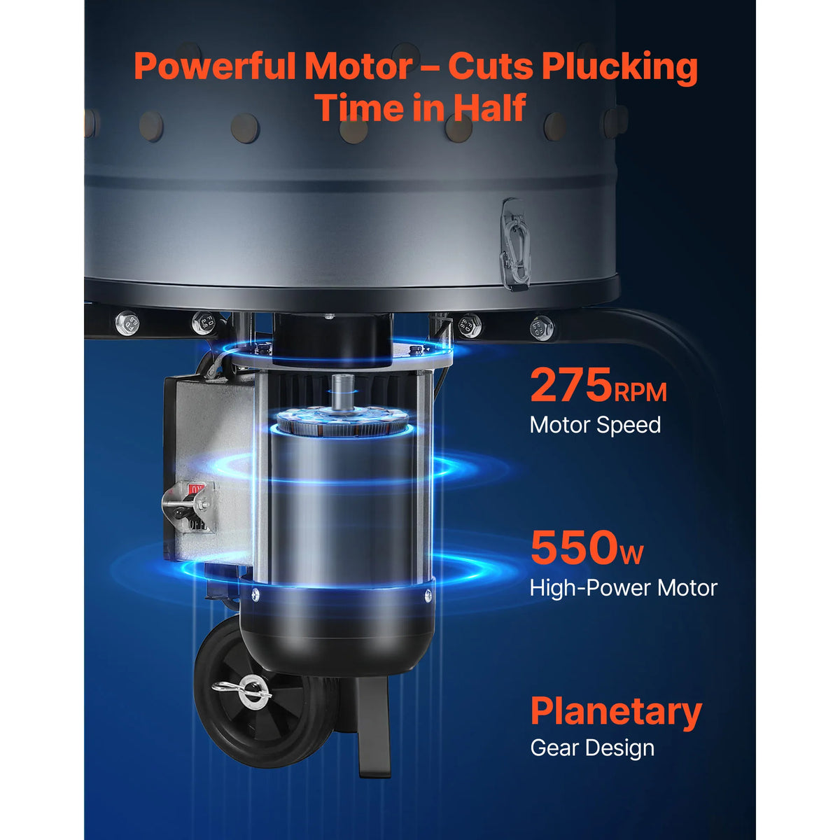 SucceBuy Automatic Chicken Plucker Machine With Soft Rubber Drum