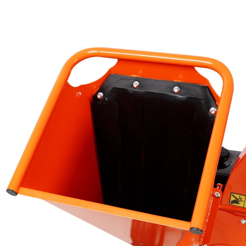 Gas Powered Wood Chipper And Branch Shredder For Farm Work
