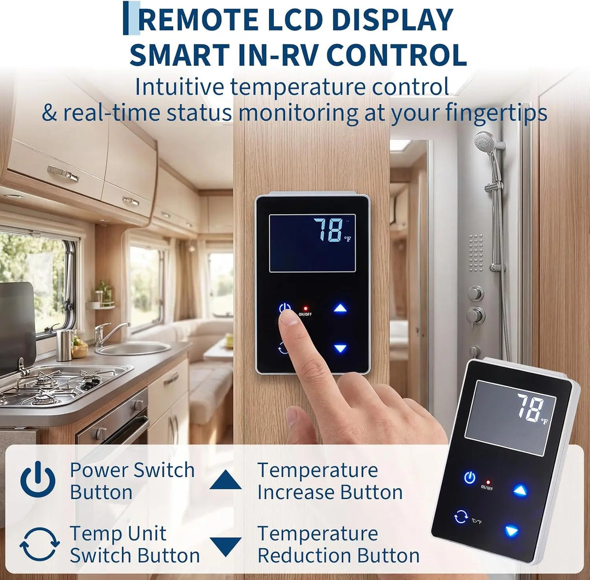 Tankless RV Water Heater With Instant On Demand Hot Water