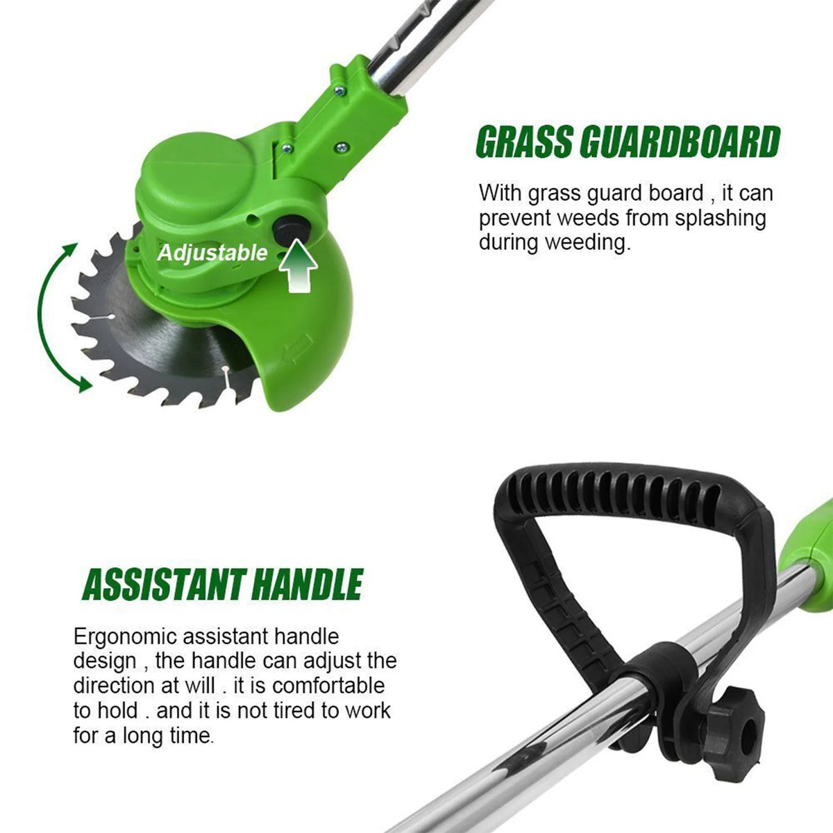 Brushless Telescopic 2 In 1 Cordless Lawn Mower Trimmer