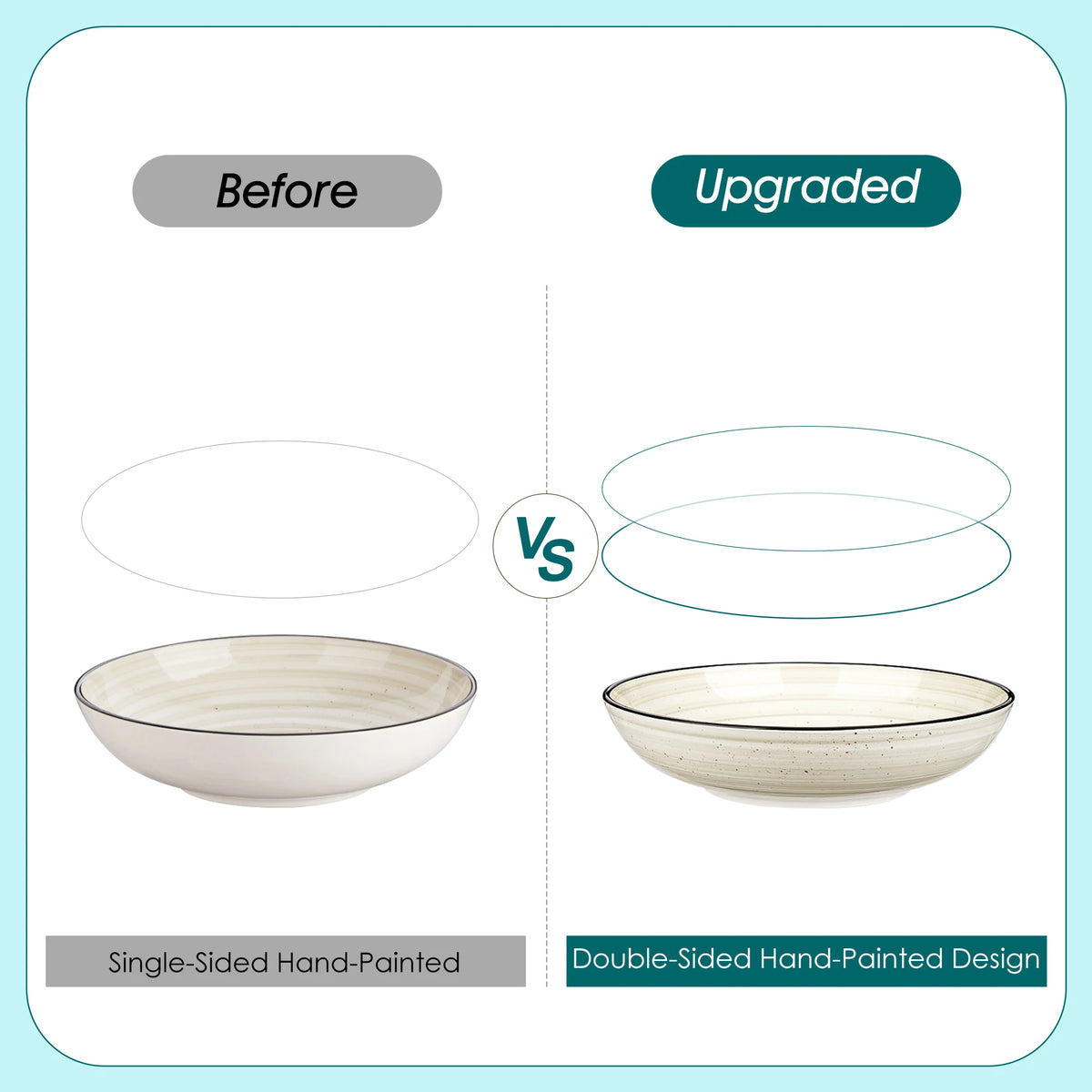 Malacasa 24 Piece Ceramic Dinnerware Set With Bowls And Plates