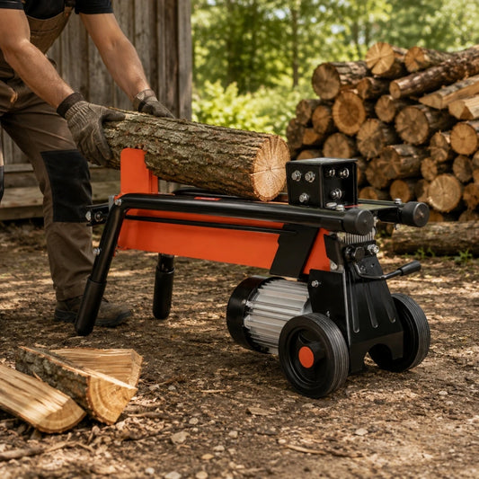 Electric Wood Log Splitter Portable Firewood Splitting Machine