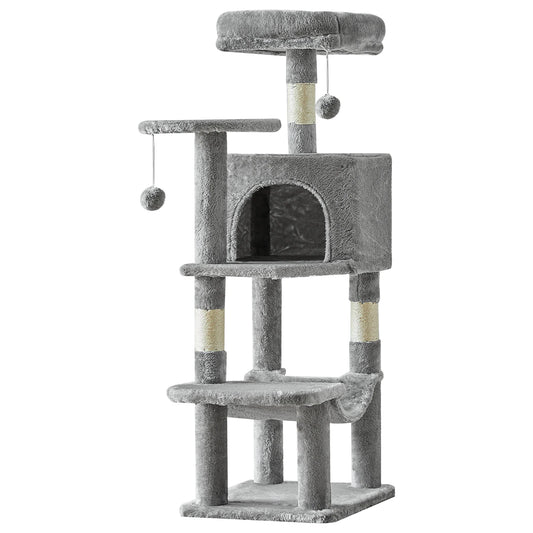 Jhk Stable Cat Tree Tower Featuring Sisal Posts And Shelter