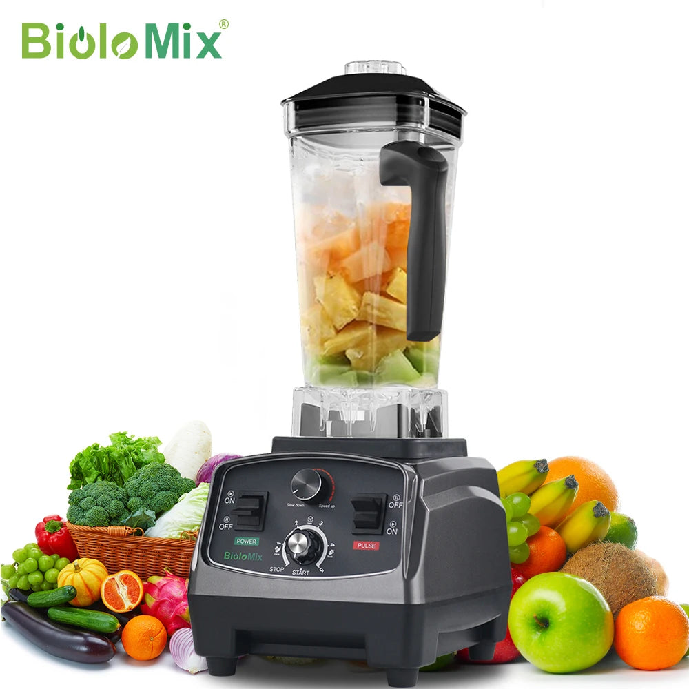 Biolomix Commercial Grade Timer Blender With Tritan Mixing Container