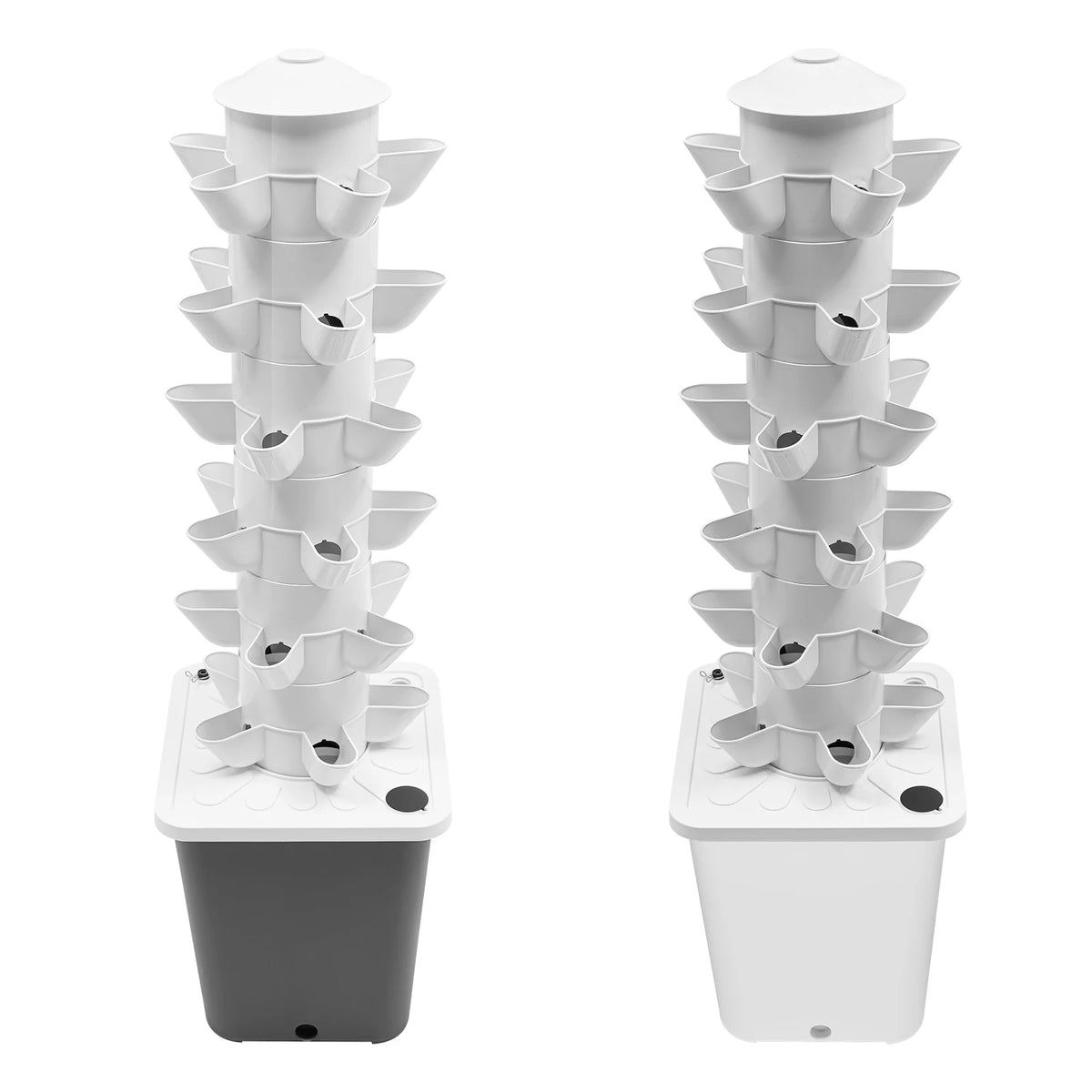 6 Tier Hydroponic Vertical Garden Tower With 30 Planting Holes