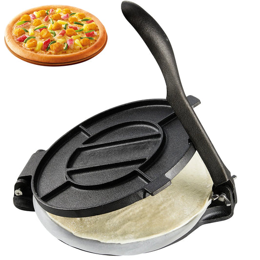 VEVOR Cast Iron Heavy Duty Tortilla Press With Grilling Plates