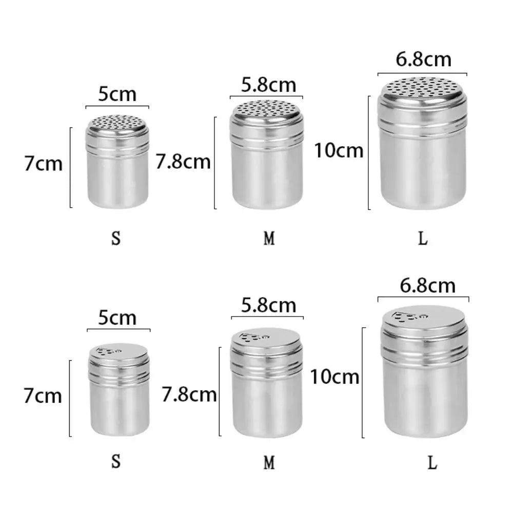 Stainless Steel Spice Jar With Secure Rotating Lid For Kitchen