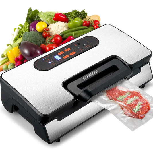 SucceBuy 130W Vacuum Sealer Machine For Fresh Food Packaging