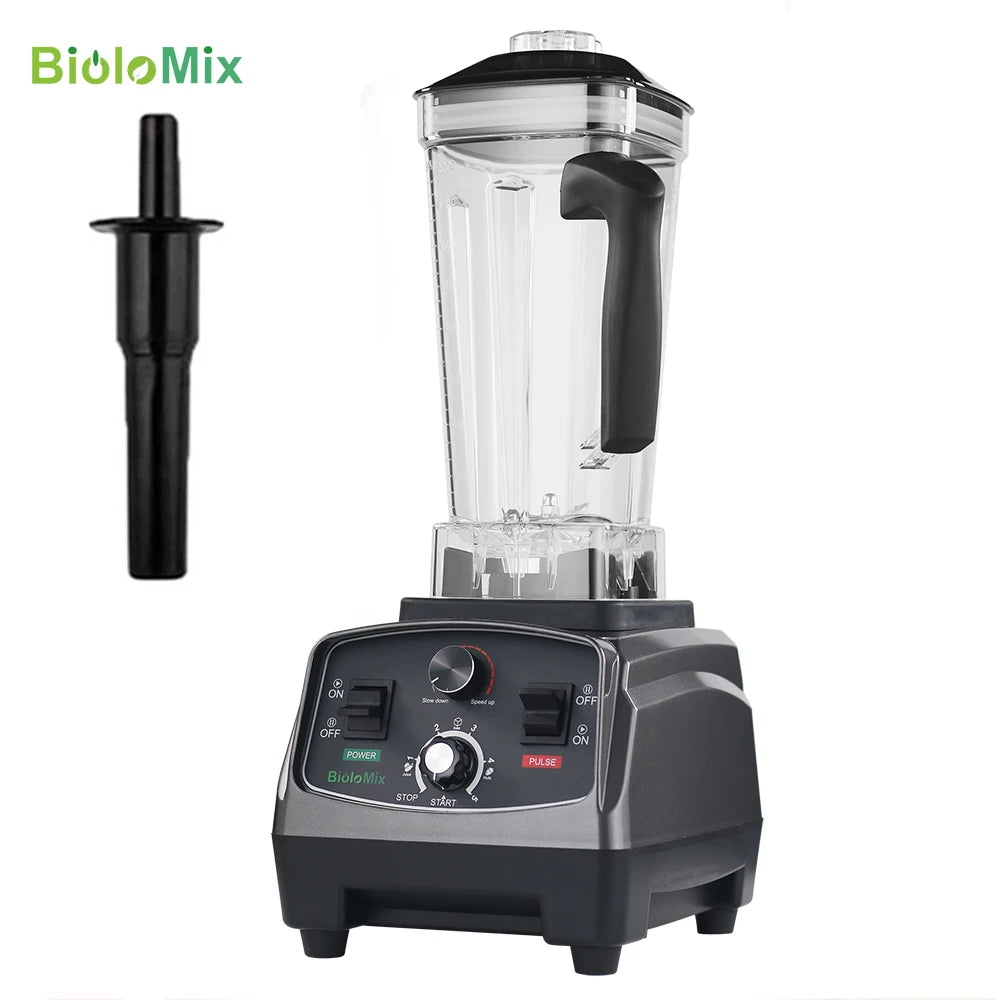 Biolomix Commercial Heavy Duty Timer Blender For Smoothies And Ice